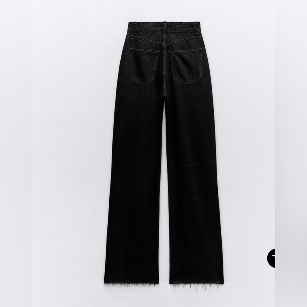 Zara TRF HIGH RISE WIDE LEG JEANS